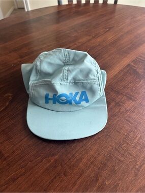 Hoka Light Teal Cap with Blue Logo